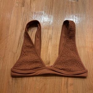 Tori Praver Rust Textured Bralette